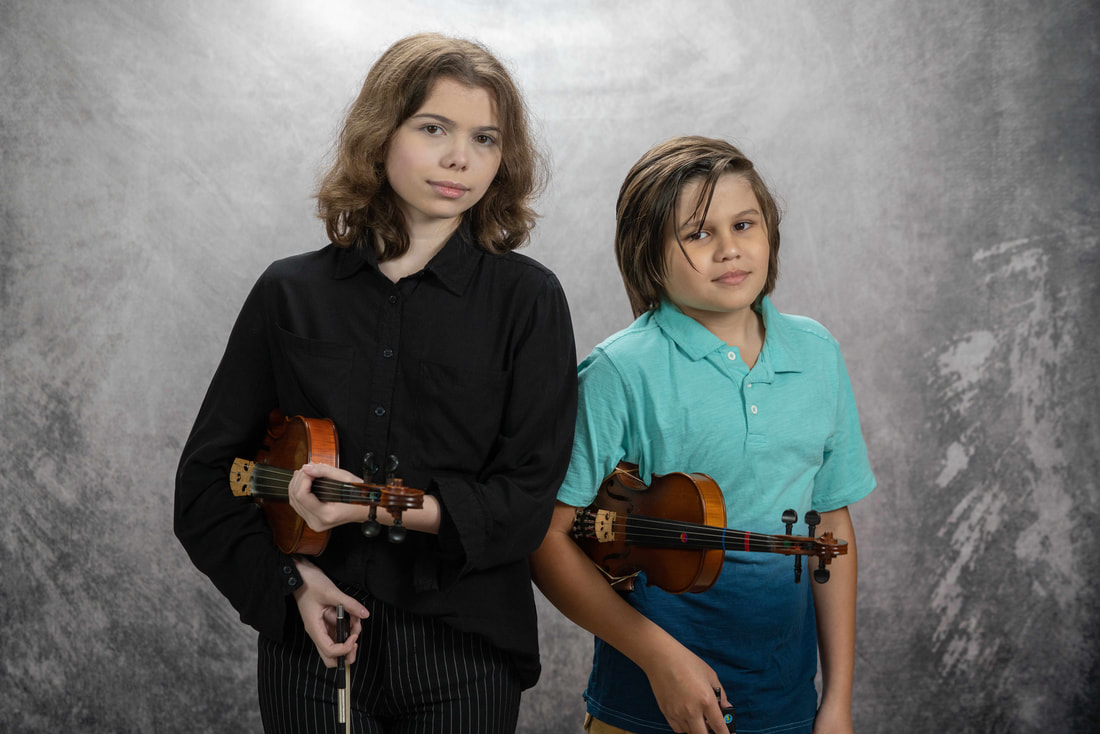 brother and sister violin lessons